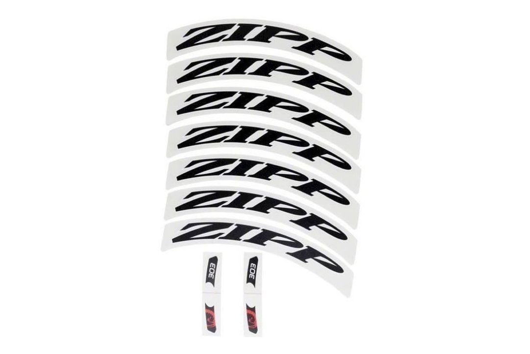 ZIPP DECAL SET 1 WHEEL 303 ZIPPLOGO MATTEBLK StoneFeet